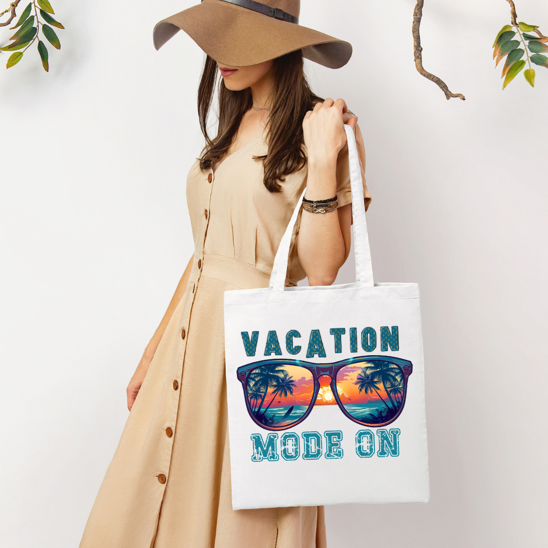 Tote Bag - Vaction Mode On - 1 Pc - Inkspire Prints and Craft