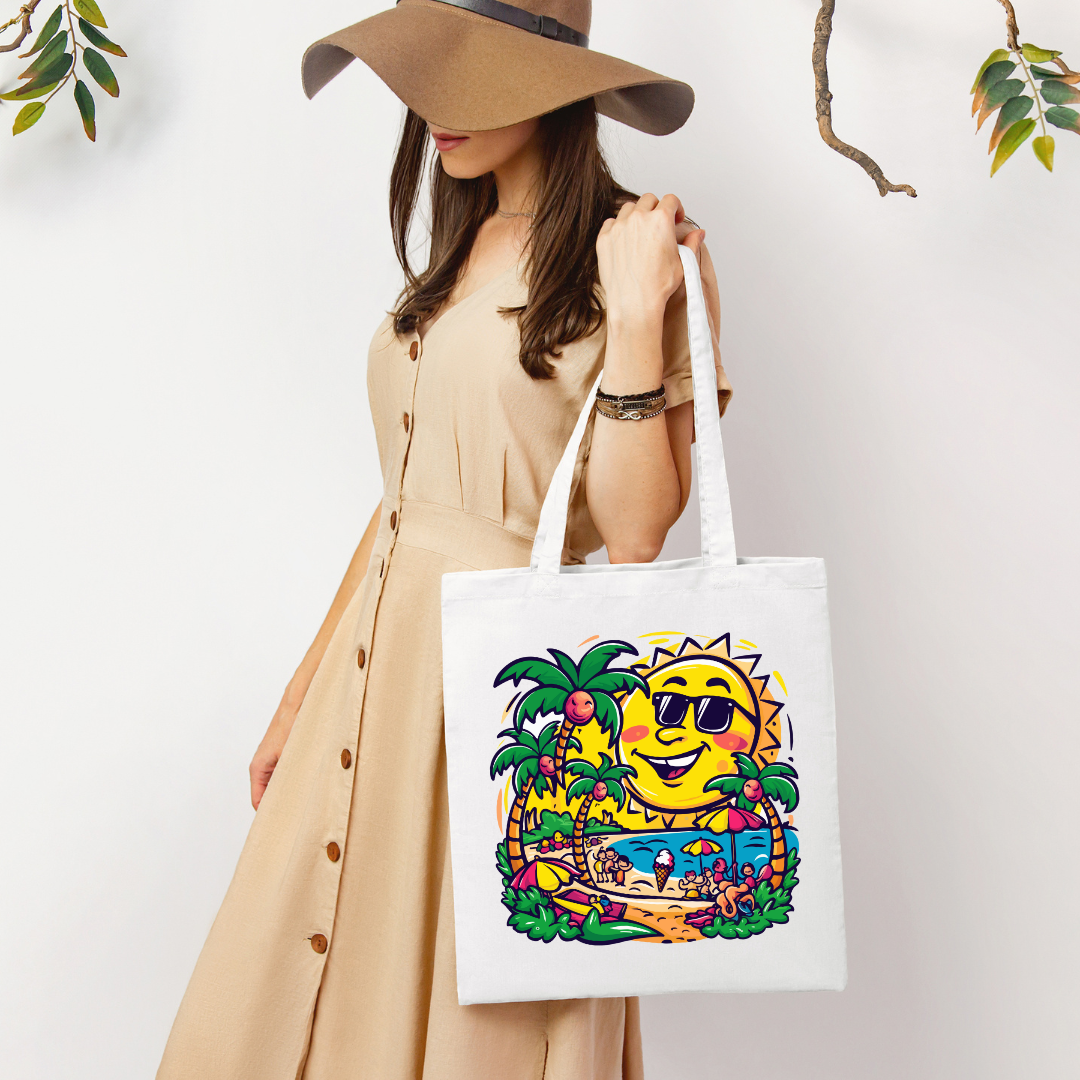 Tote Bag - Summer Sun - 1 Pc - Inkspire Prints and Craft