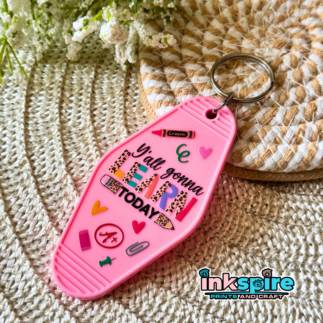 Hotel Keychain Style - Teacher Design #3 - 1 Pc - Inkspire Prints and Craft