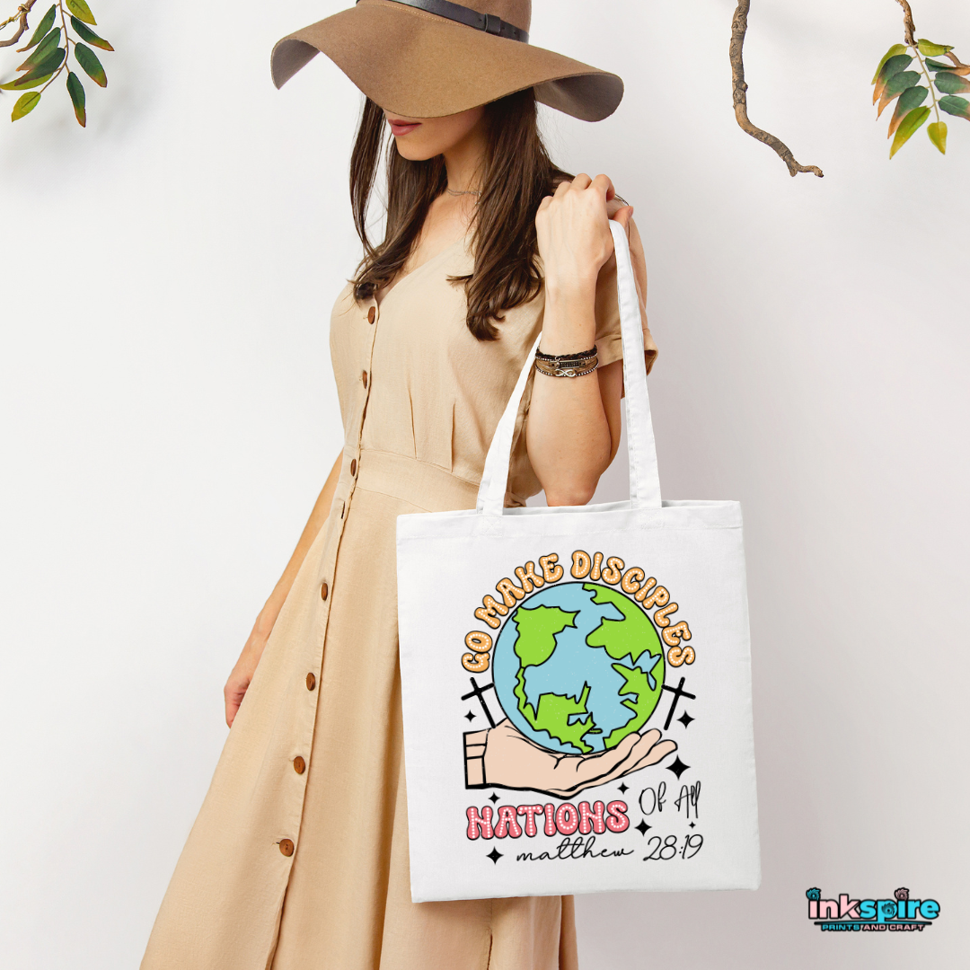 Tote Bag - Go Make Disciples - 1 Pc - Inkspire Prints and Craft