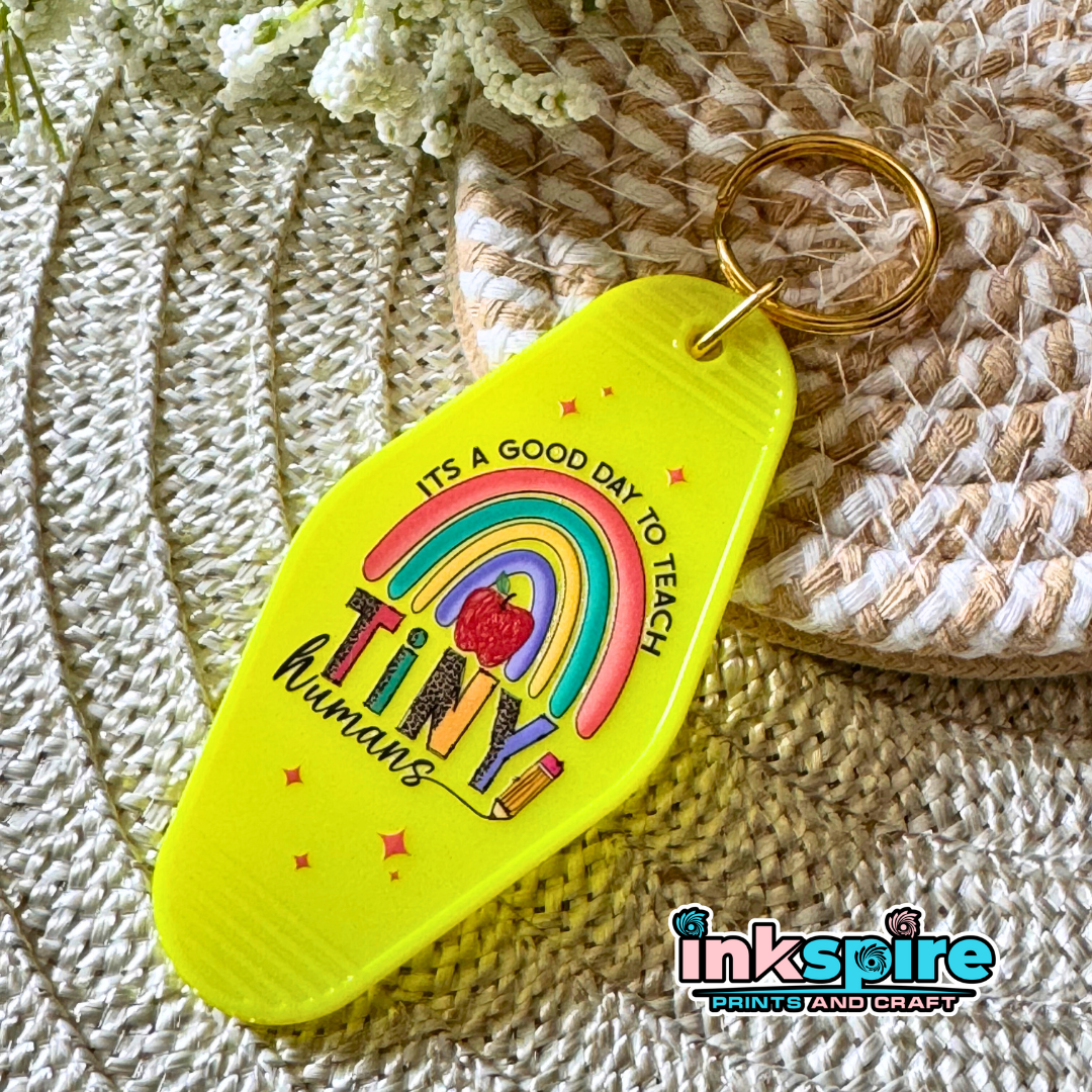 Hotel Keychain Style - Teacher Design #1 - 1 Pc - Inkspire Prints and Craft