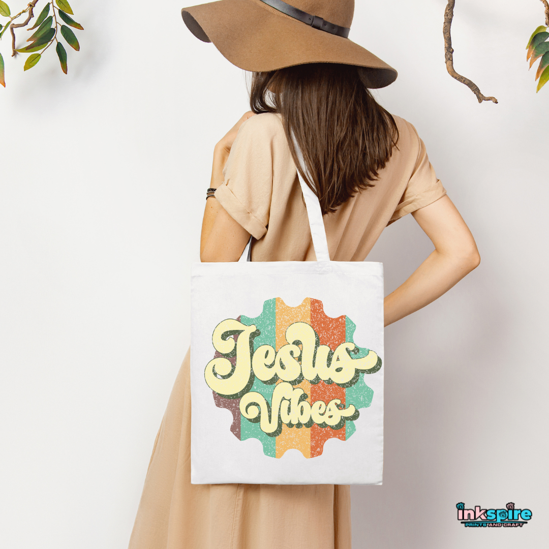 Tote Bag - Jesus Vibes - 1 Pc - Inkspire Prints and Craft