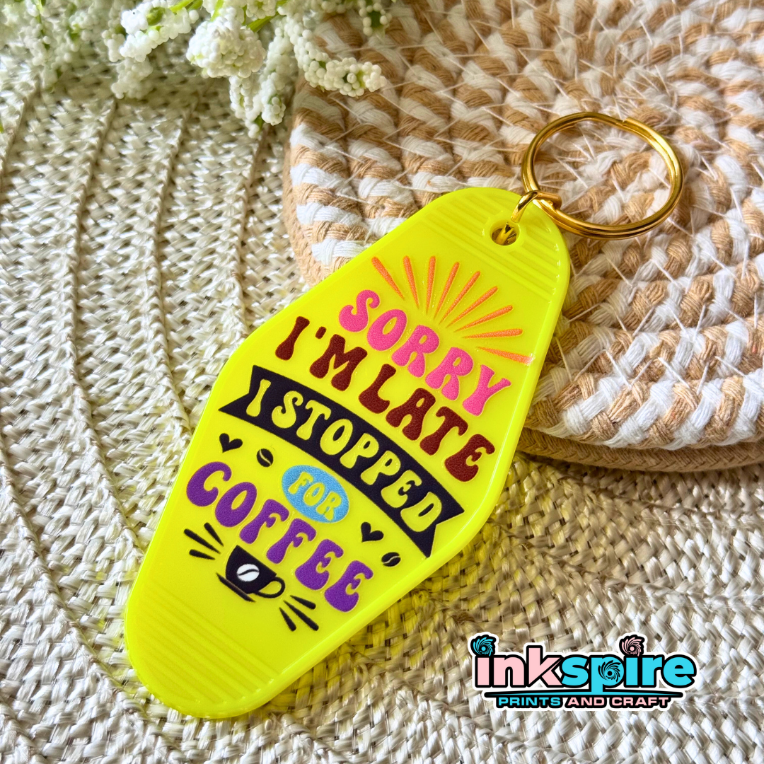 Hotel Keychain Style - Playful Words Design #3 - 1 Pc - Inkspire Prints and Craft