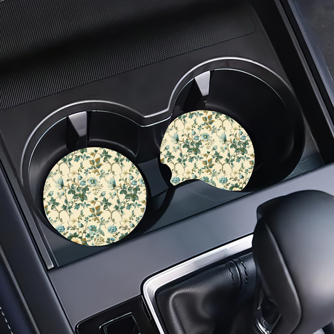 Car Coasters - Vintage - 1 Pair - Inkspire Prints and Craft