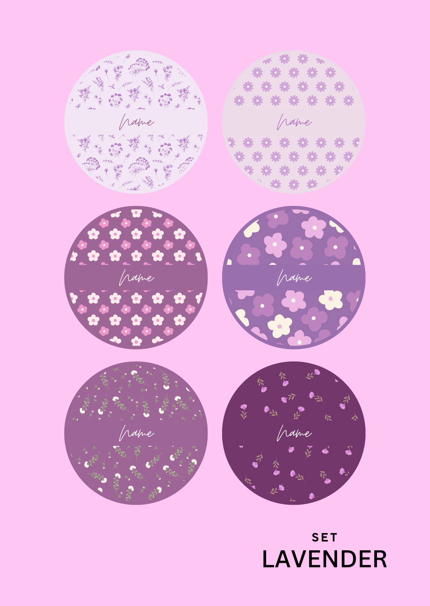 58mm (2.25") - Pocket Mirror for Women (Purple Version) - 1 Pc - Inkspire Prints and Craft