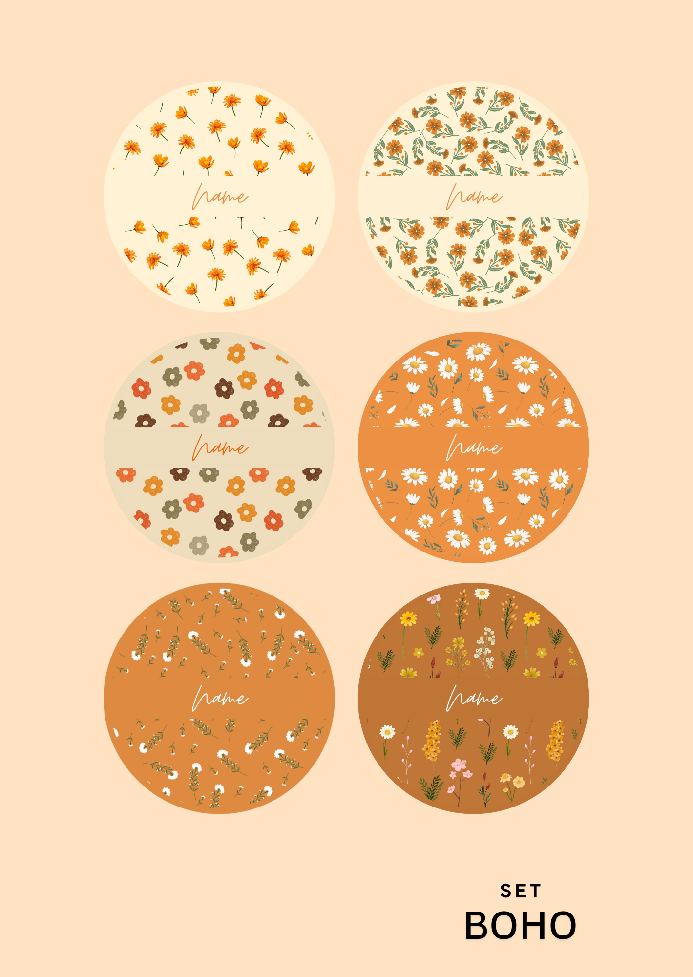 58mm (2.25") - Pocket Mirror for Women (Orange Version) - 1 Pc - Inkspire Prints and Craft