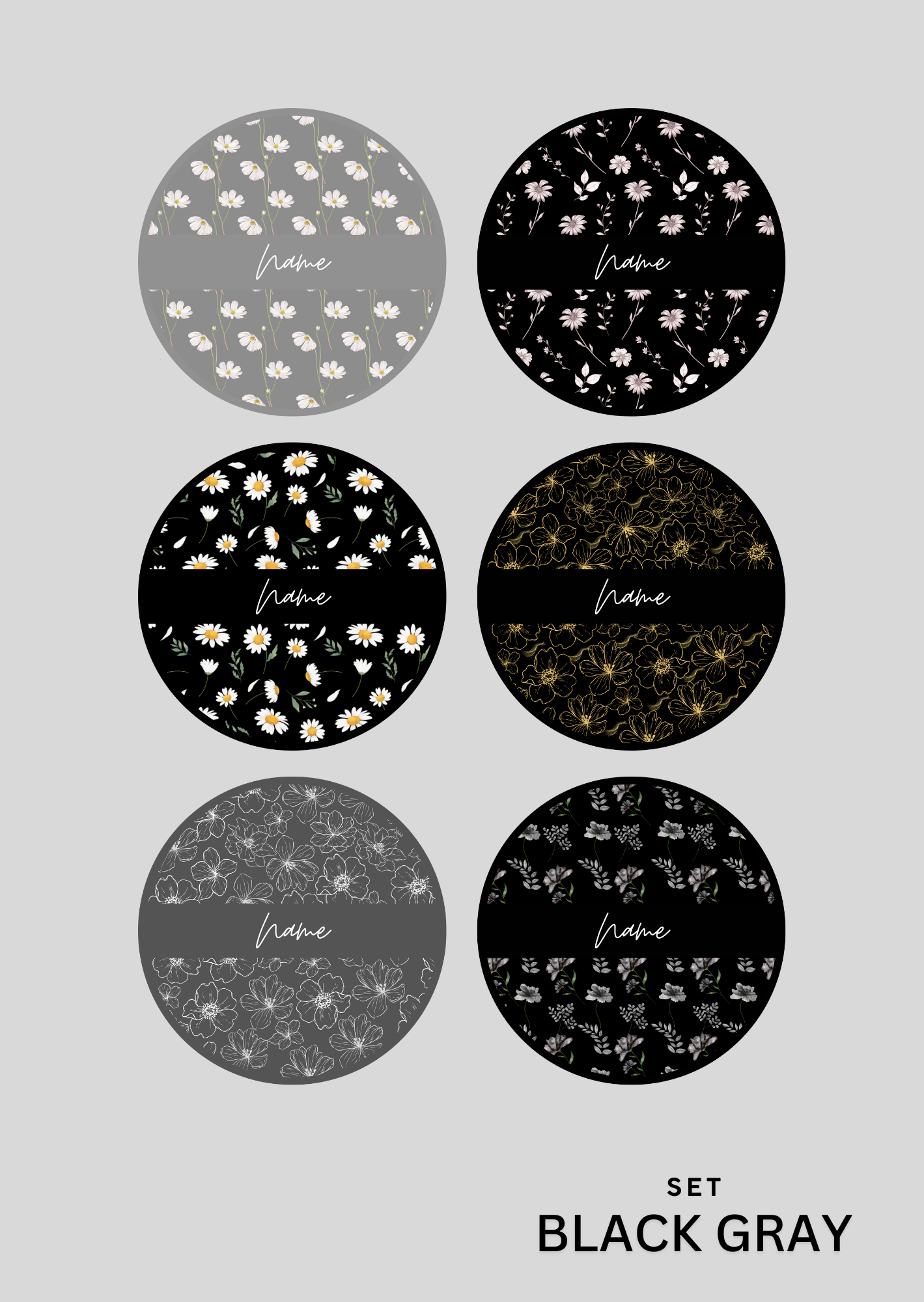 58mm (2.25") - Pocket Mirror for Women (Black Version) - 1 Pc - Inkspire Prints and Craft