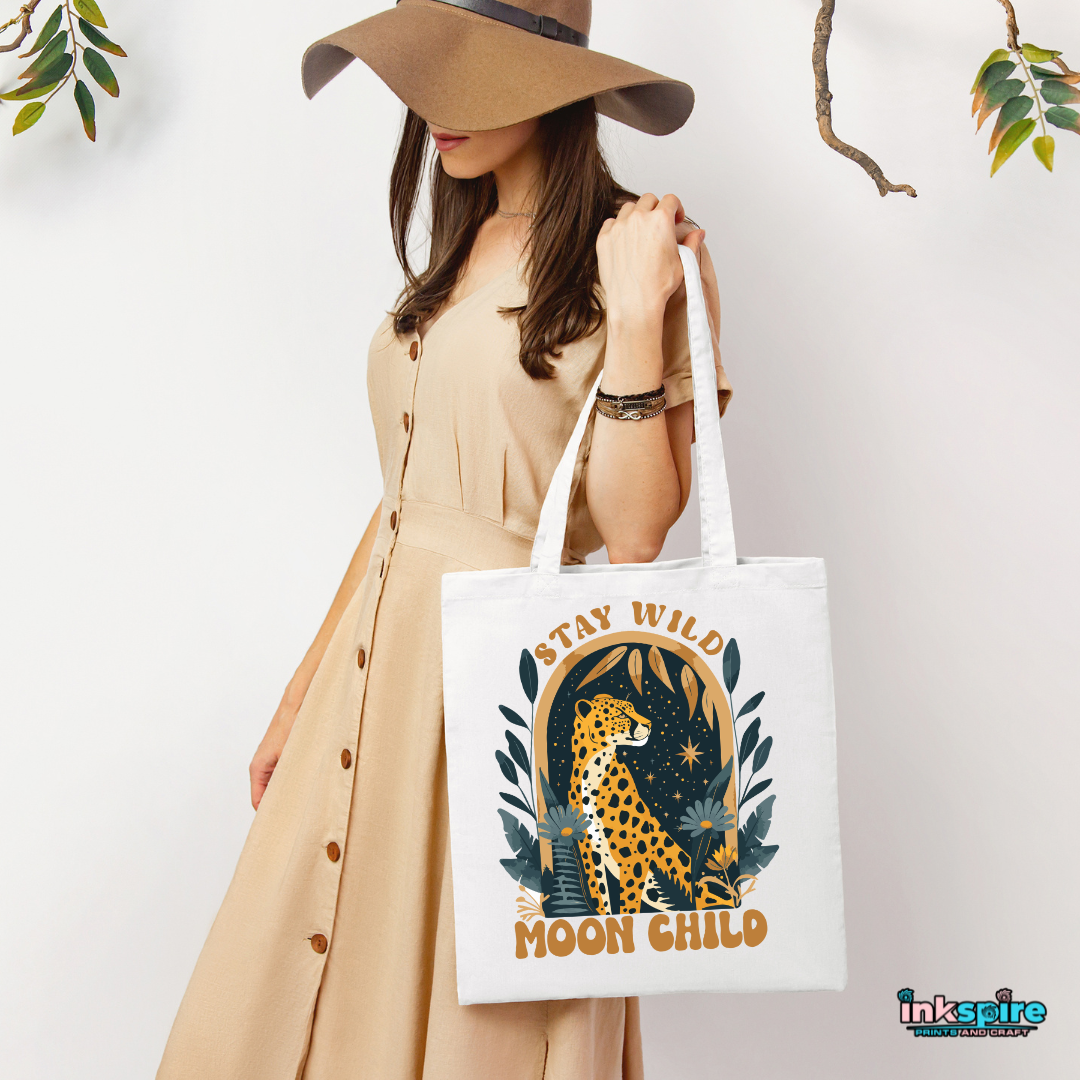 Tote Bag - Stay Wild Design - 1 Pc - Inkspire Prints and Craft