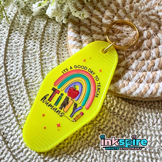 Hotel Keychain Style - Teacher Design #1 - 1 Pc - Inkspire Prints and Craft