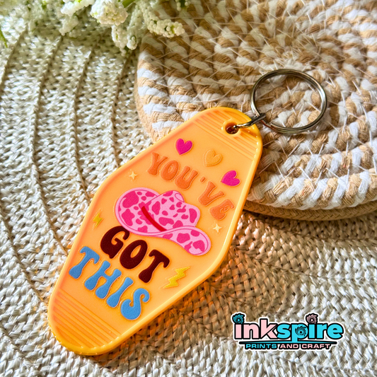Hotel Keychain Style - Playful Words Design #4 - 1 Pc - Inkspire Prints and Craft