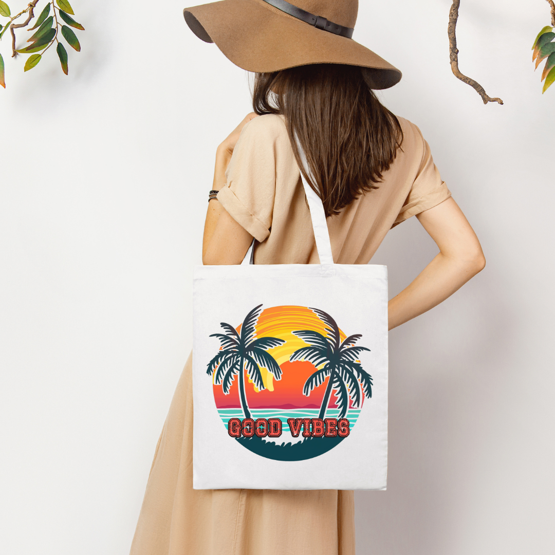 Tote Bag - Good Vibes  - 1 Pc - Inkspire Prints and Craft