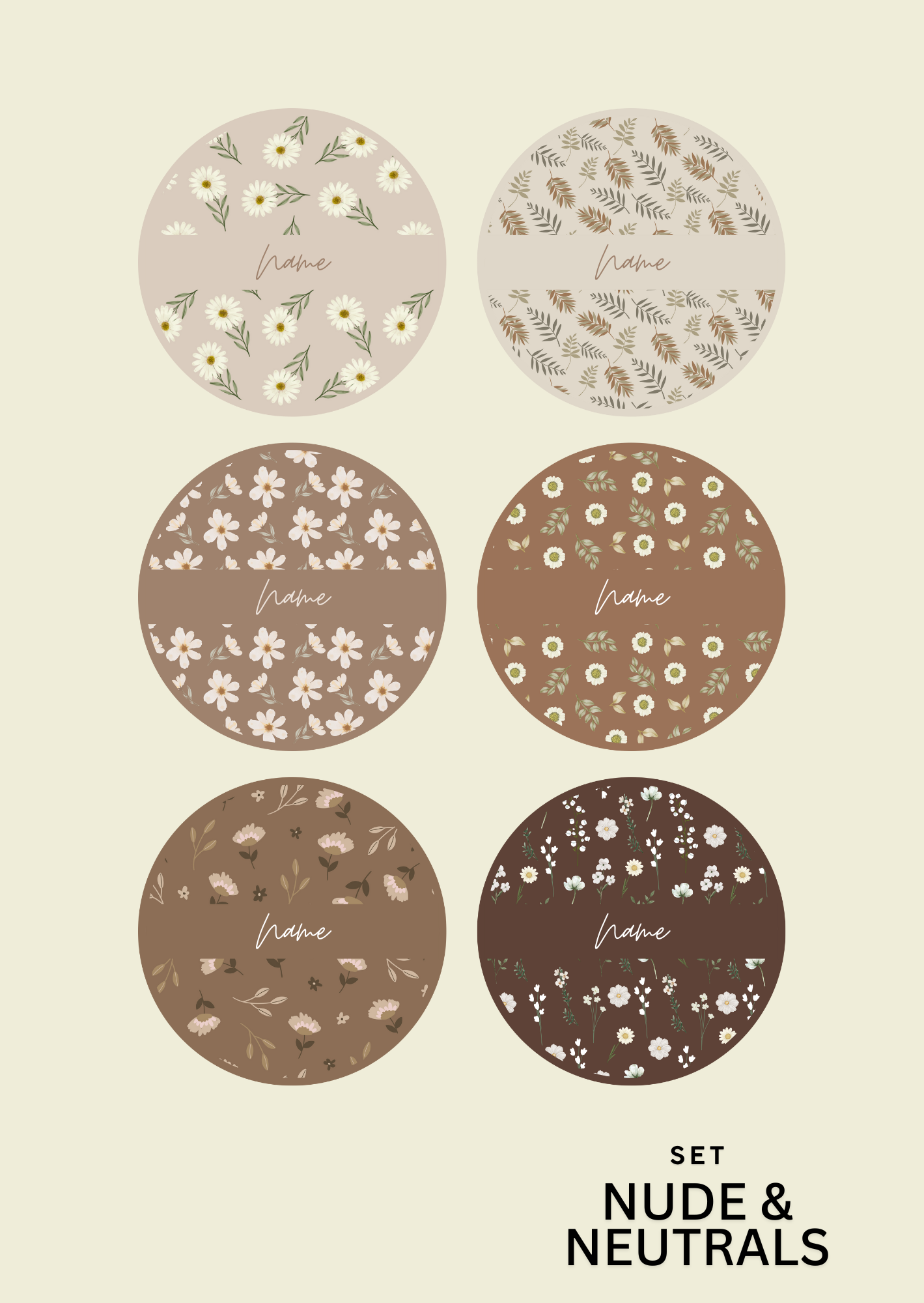 58mm (2.25") - Pocket Mirror for Women (Brown Version) - 1 Pc - Inkspire Prints and Craft
