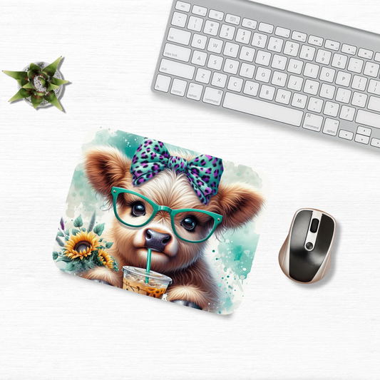 Mouse Pad - Highland Cow - 1 Pc - Inkspire Prints and Craft