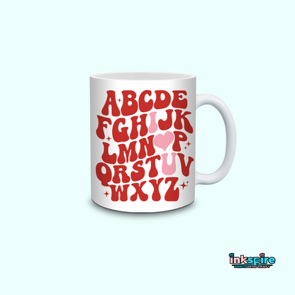 Mug - Alphabet Design - 1 Pc - Inkspire Prints and Craft