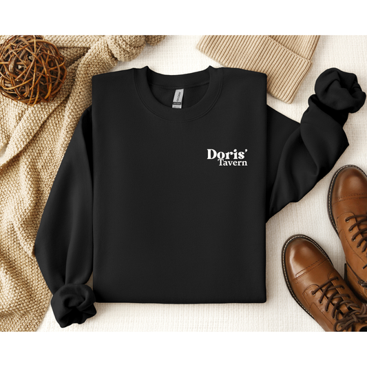 Dori's Tavern - Crewneck Sweatshirt (Black) - Gildan G18000 - Inkspire Prints and Craft