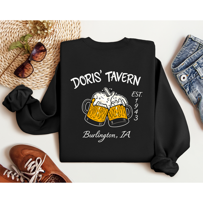Dori's Tavern - Crewneck Sweatshirt (Black) - Gildan G18000 - Inkspire Prints and Craft