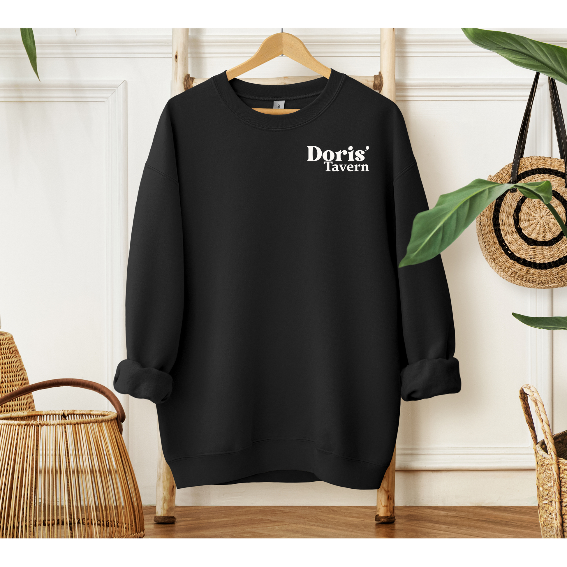 Dori's Tavern - Crewneck Sweatshirt (Black) - Gildan G18000 - Inkspire Prints and Craft