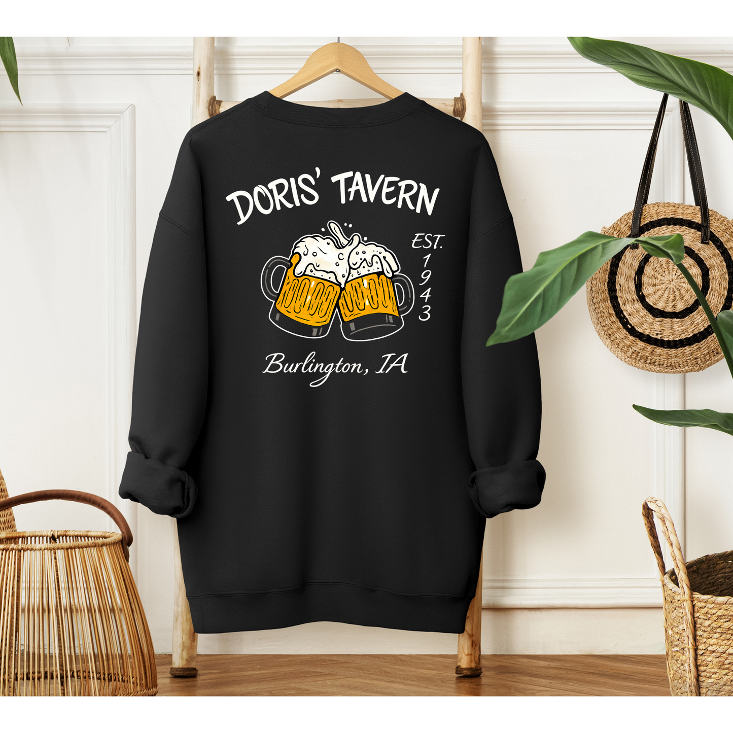 Dori's Tavern - Crewneck Sweatshirt (Black) - Gildan G18000 - Inkspire Prints and Craft