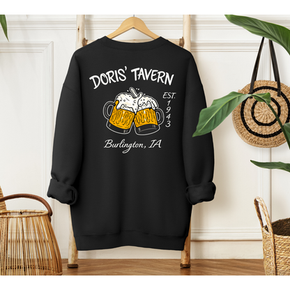 Dori's Tavern - Crewneck Sweatshirt (Black) - Gildan G18000 - Inkspire Prints and Craft